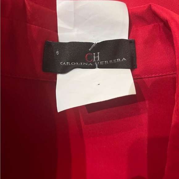 Carolina Herrera Red Dress - Picture 3 of 6